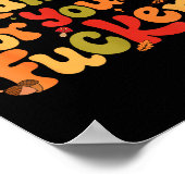 Thankful For You Forers Funny Thanksgiving Turkey Poster (Ecke)