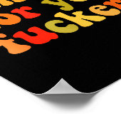 Thankful For You Forers Thanksgiving Happy Turkey Poster (Ecke)