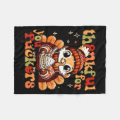 Thankful For You Forers Thanksgiving Turkey Pumpki Fleecedecke (Vorderseite (Horizontal))