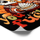 Thankful For You Forers Thanksgiving Turkey Pumpki Poster (Ecke)