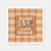 Thankful Gnomes – Autumn Blessings Serviette (Vorderseite)