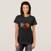 Thankful Grateful And Blessed Pumpkin Fall Leopard T-Shirt (Vorne ganz)
