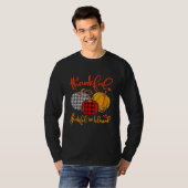 Thankful Grateful Blessed Autumn Fall Pumpkin Outf T-Shirt (Vorne ganz)