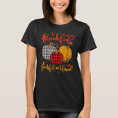 Thankful Grateful Blessed Fall Pumpkin Thanksgivin T-Shirt (Vorderseite)