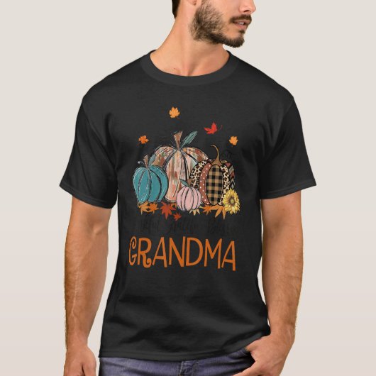 Thankful Grateful Blessed Grandma Pumpkins Thanksg T-Shirt (Vorderseite)