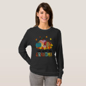 Thankful Grateful Blessed Grandma Pumpkins Thanksg T-Shirt (Vorne ganz)