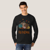 Thankful Grateful Blessed Grandma Pumpkins Thanksg T-Shirt (Vorne ganz)