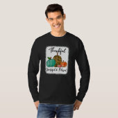Thankful Grateful Blessed Leopard Pumpkin Fall Tha T-Shirt (Vorne ganz)