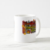 Thankful Grateful Blessed Leopard Pumpkin Fall Vib Kaffeetasse (VorderseiteRechts)