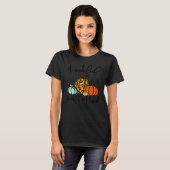 Thankful Grateful Blessed Leopard Pumpkins Thanksg T-Shirt (Vorne ganz)
