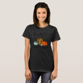 Thankful Grateful Blessed Leopard Pumpkins Thanksg T-Shirt (Vorne ganz)
