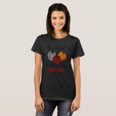 Thankful Grateful Blessed Meemaw Autumn Fall Pumpk T-Shirt (Vorne ganz)