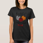 Thankful Grateful Blessed Nana Autumn Fall Pumpkin T-Shirt (Vorderseite)