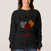 Thankful Grateful Blessed Pappy Autumn Fall Pumpki Sweatshirt (Vorderseite)