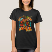 Thankful Grateful Blessed Physical Therapist Autum T-Shirt (Vorderseite)