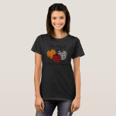 Thankful Grateful Blessed Plaid Thanksgiving Men T-Shirt (Vorne ganz)