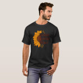 Thankful Grateful Blessed Thanksgiving Sunflower T-Shirt (Vorne ganz)