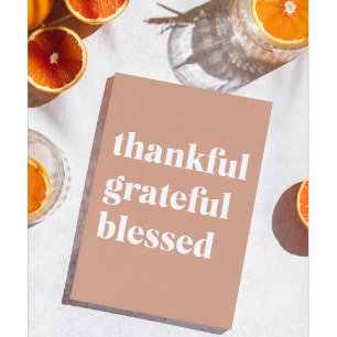 Thankful Grateful Meured Thanksgiving Feiertagskarte