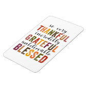 Thankful Grateful Meured Thanksgiving Magnet (Linke Seite)