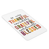 Thankful Grateful Meured Thanksgiving Magnet (Rechte Seite)