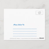 Thankful Grateful Meured Thanksgiving Postkarte (Rückseite)