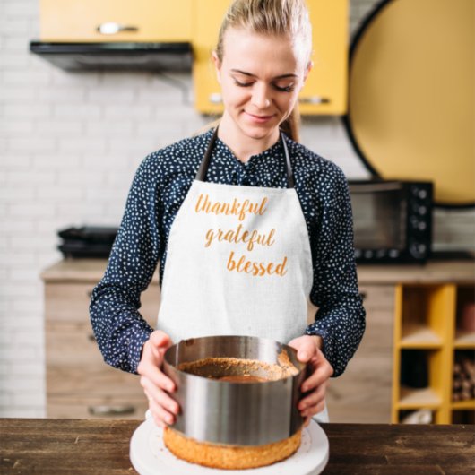 Thankful Grateful Meured Thanksgiving Schürze