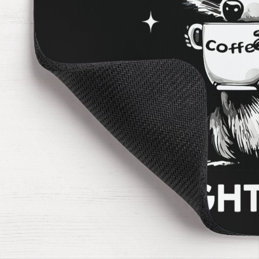 Thankful Grateful Slightly Feral Funny Raccoon Aut Mousepad (Ecke)