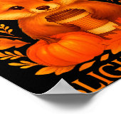 Thankful Grateful Slightly Feral Funny Raccoon Tha Poster (Ecke)