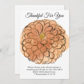 Thankful Greeting Card Feiertagskarte (Vorne/Hinten)