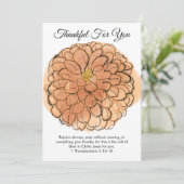 Thankful Greeting Card Feiertagskarte (Stehend Vorderseite)