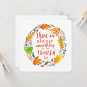 Thankful Greeting Card Karte (Vorderseite/Rückseite Beispiel)