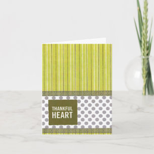 Thankful Heart 4 "x 5.6" Karte