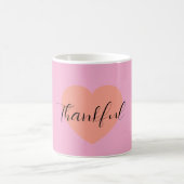 Thankful Heart Mug – Minimal Double Heart Design | Kaffeetasse (Mittel)