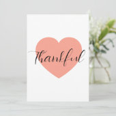 Thankful  karte (Stehend Vorderseite)