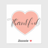 thankful laptop sticker (Blatt)