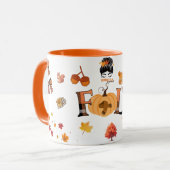 Thankful Mama Fall Mug – Cozy Autumn Pumpkin & Lea Tasse (Vorderseite Links)