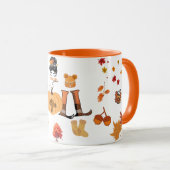 Thankful Mama Fall Mug – Cozy Autumn Pumpkin & Lea Tasse (VorderseiteRechts)