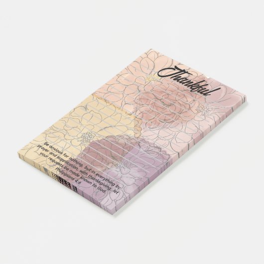 Thankful Post Its Post-it Klebezettel (angewinkelt)