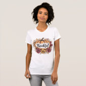 Thankful Pumpkin Fall Autumn Harvest T-Shirt (Vorne ganz)