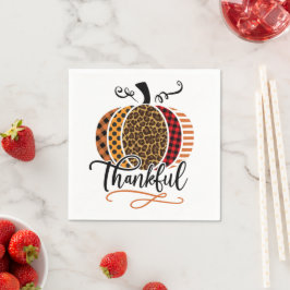 Thankful Pumpkin Patchwork Serviette