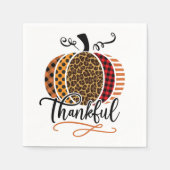 Thankful Pumpkin Patchwork Serviette (Vorderseite)