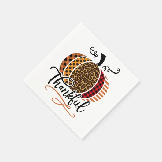 Thankful Pumpkin Patchwork Serviette (Ecke)