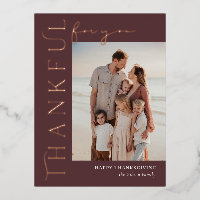 Thankful Side Foil Foto Erntedank Postkarte