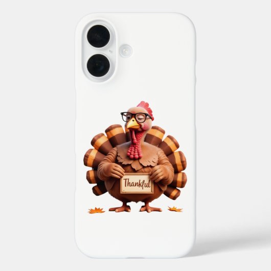 Thankful Turkey Design – Funny Holiday Art Case-Mate iPhone Hülle (Rückseite)