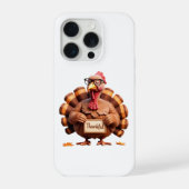 Thankful Turkey Design – Funny Holiday Art iPhone Hülle (Rückseite)