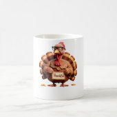Thankful Turkey Design – Funny Holiday Art Kaffeetasse (Mittel)