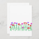 Thanking Card Flowers Dankeskarte (Vorne/Hinten)