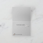 Thankle Cartoon danken Ihnen zu kardieren Dankeskarte (Innenseite)