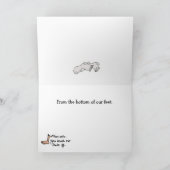 Thankle danken Sie Ihnen zu kardieren Dankeskarte (Innenseite)