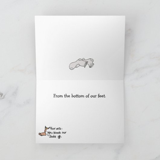 Thankle danken Sie Ihnen zu kardieren Dankeskarte (Innenseite)